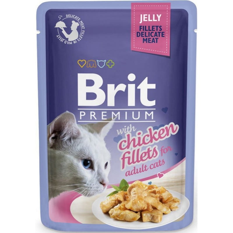 Brit Premium Chicken Jelly Karma Mokra dla Kota Kurczak Galaretka Zestaw 24x85g